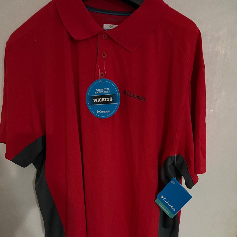 NWT Men’s 2XL Columbia Omni- Shade Wicking Short Sleeve Shirt